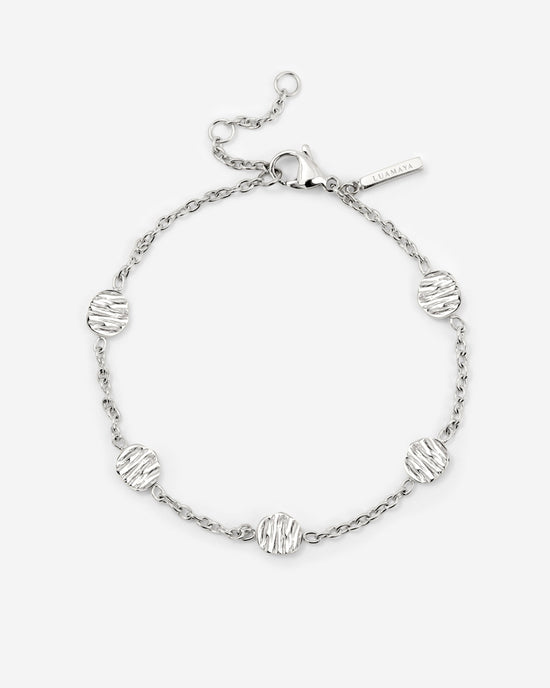 Boho Coin Bracelet Silber