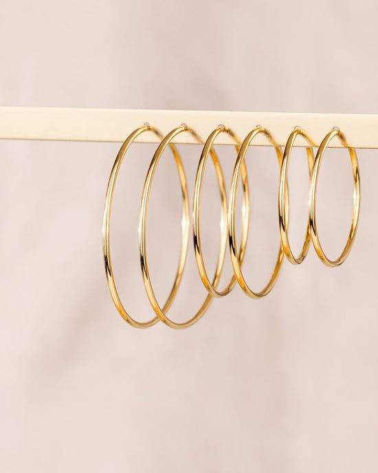 Maxi Hoops Roségold