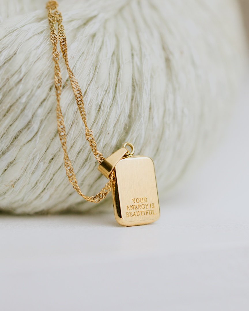 Your energy is beautiful Necklace Gold