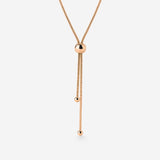 Simple Elegance Y-Necklace Roségold