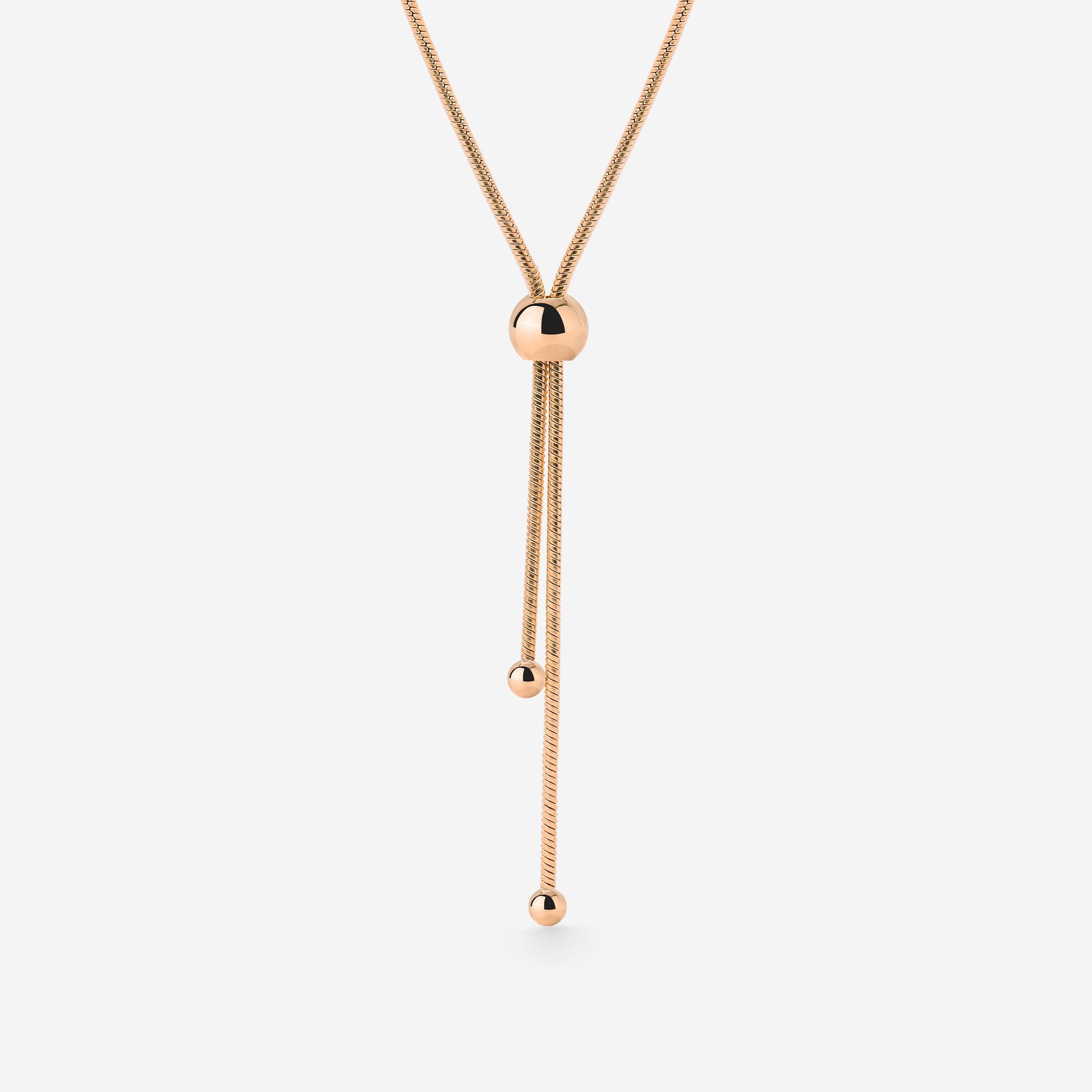 Simple Elegance Y-Necklace Roségold