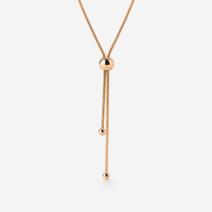 Simple Elegance Y-Necklace Roségold
