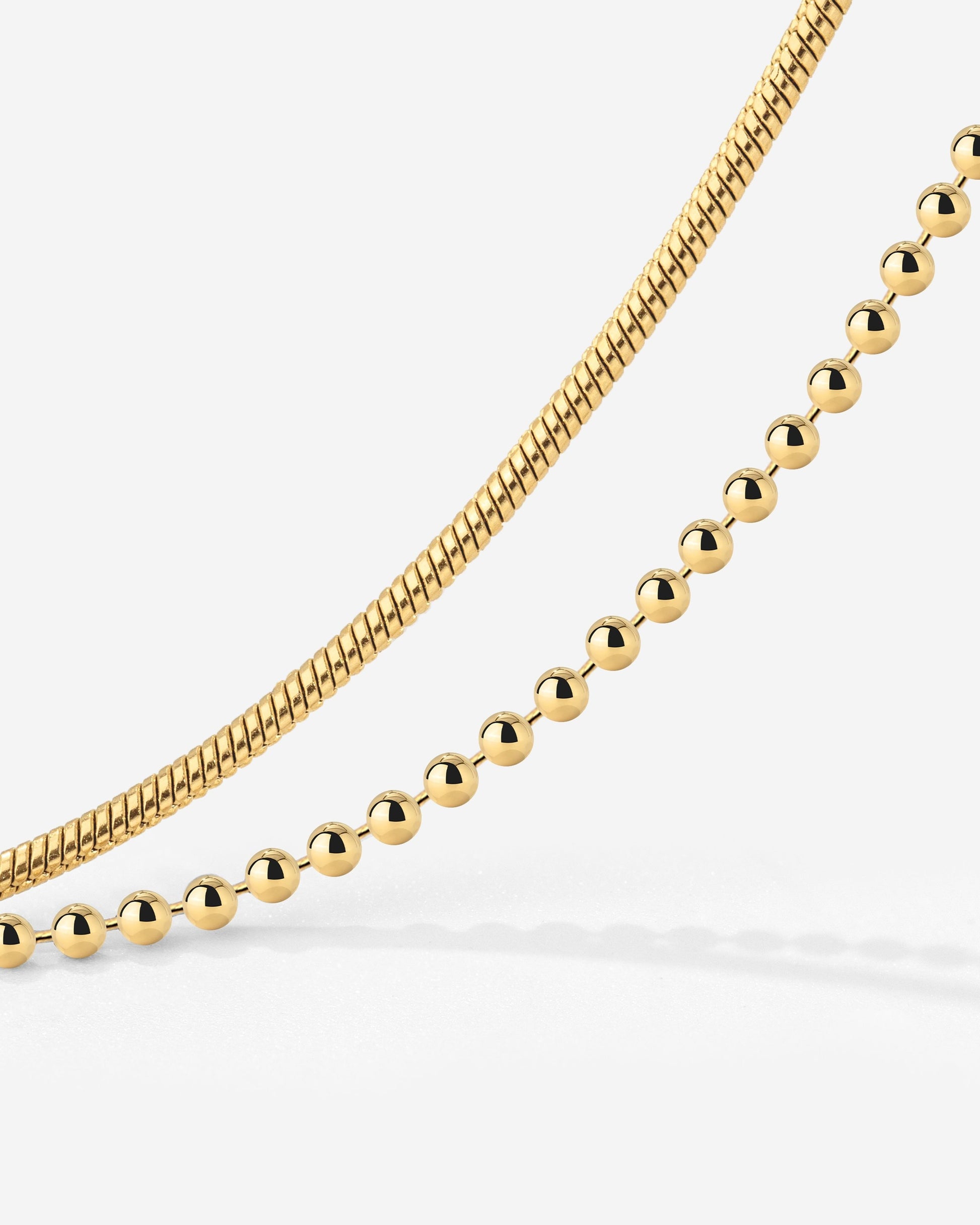 Duo Beads Bracelet Gold