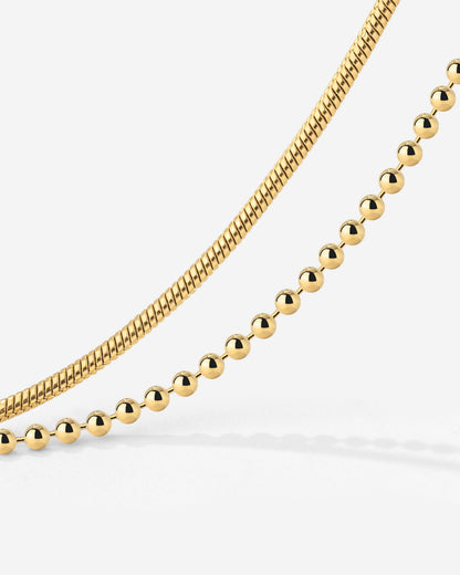 Duo Beads Bracelet Gold