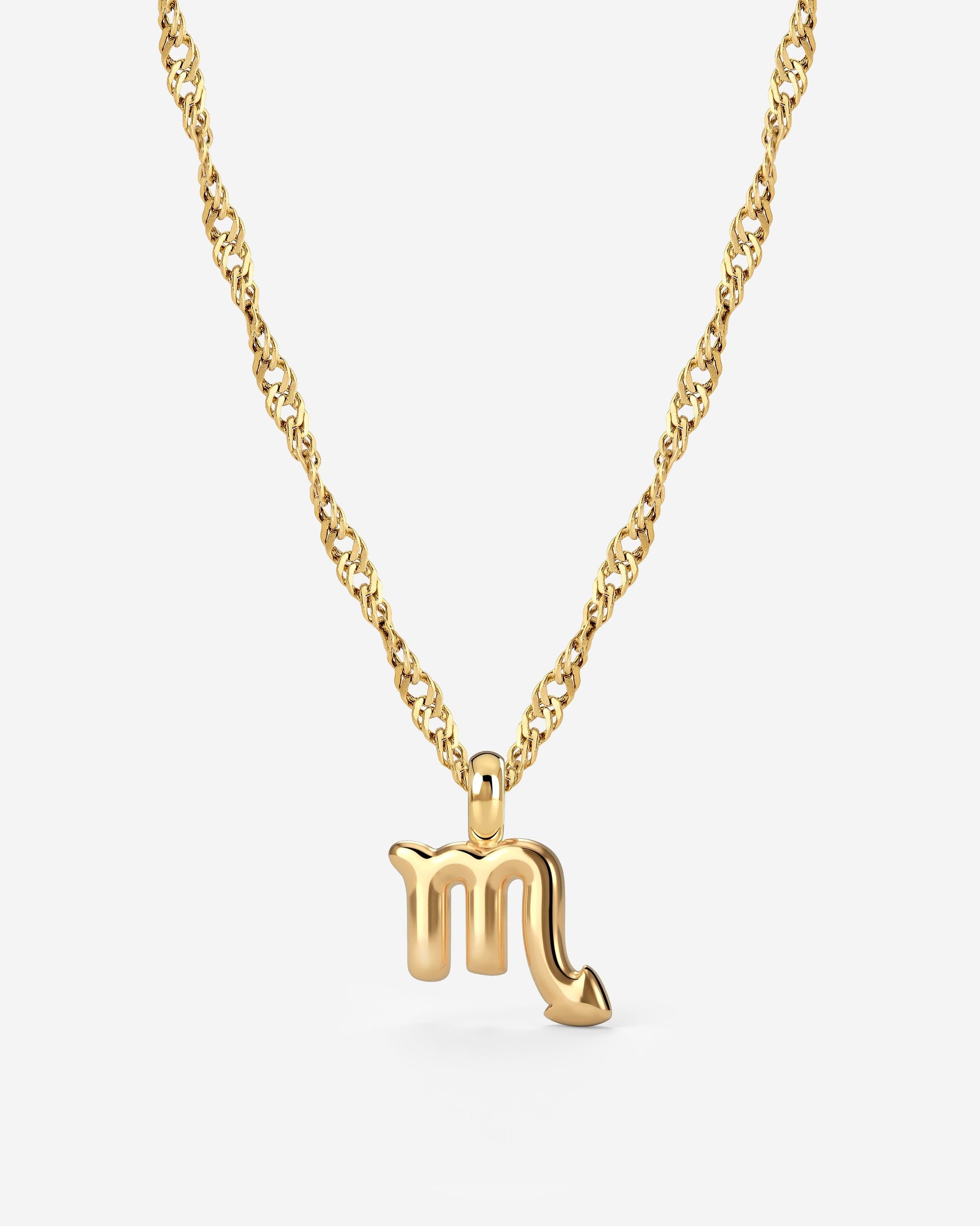Scorpio Bubble Necklace Gold