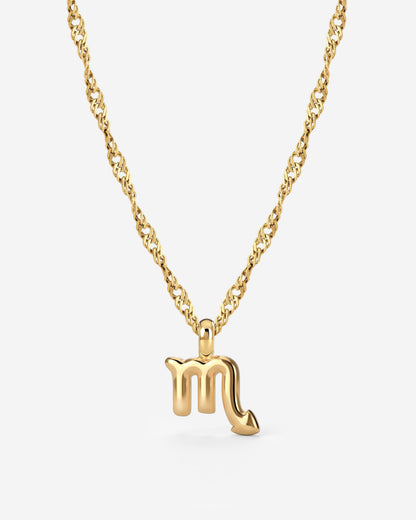Scorpio Bubble Necklace Gold