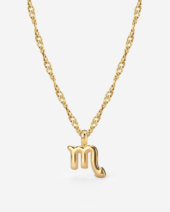 Scorpio Bubble Necklace Gold