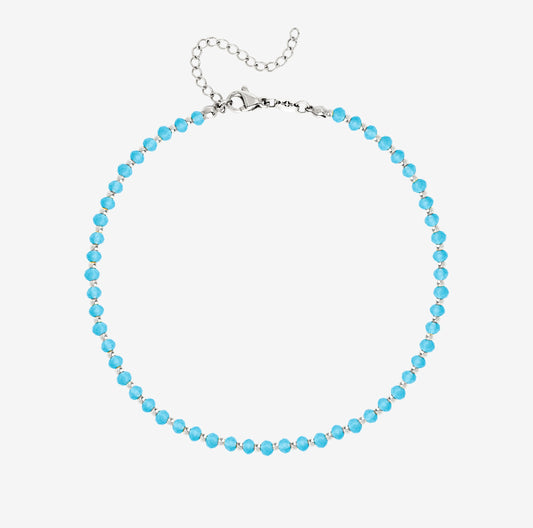 Into the Blue Anklet Silber