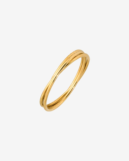 Tiny Trio Ring Gold