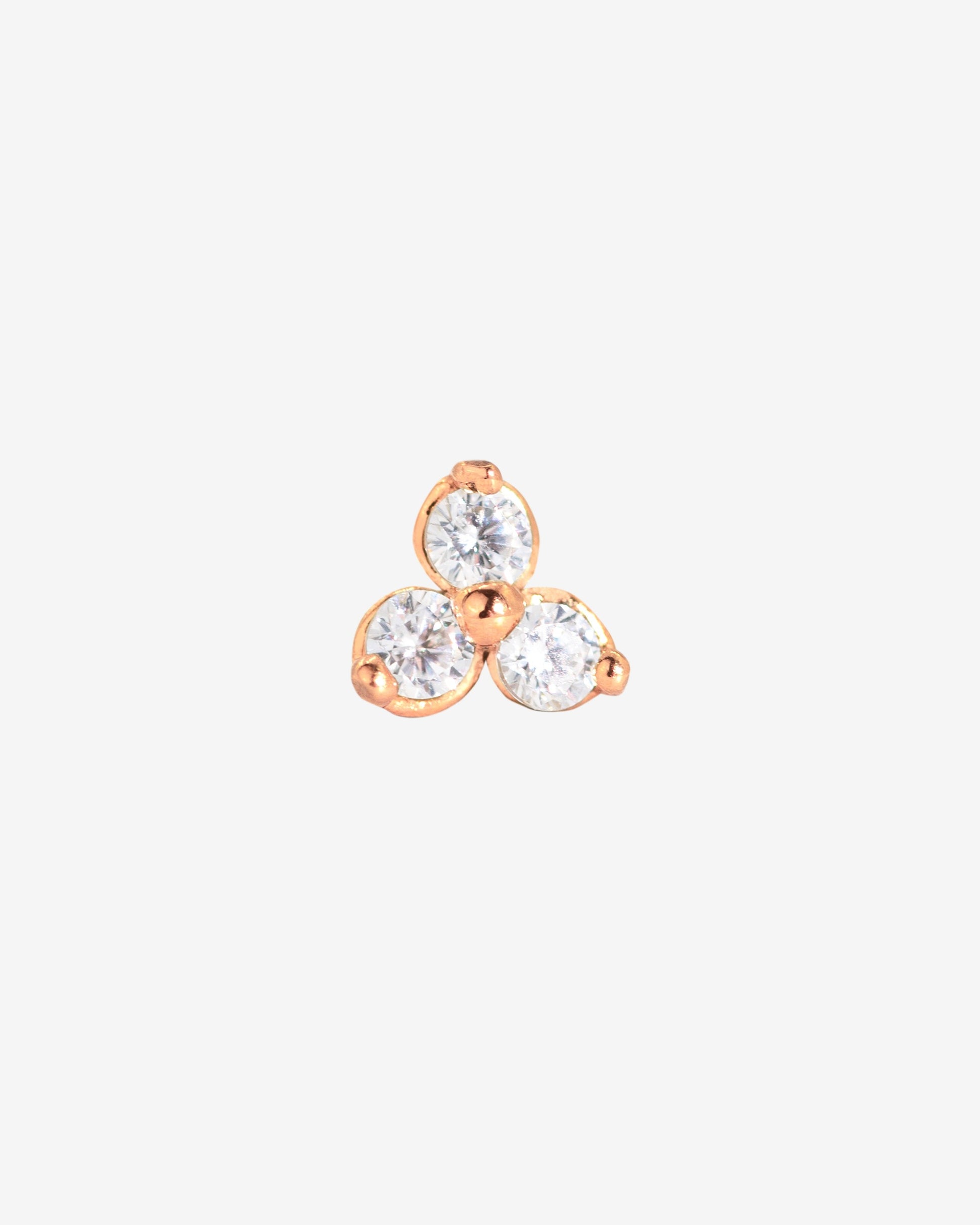 Sparkle Piercing Stud Roségold