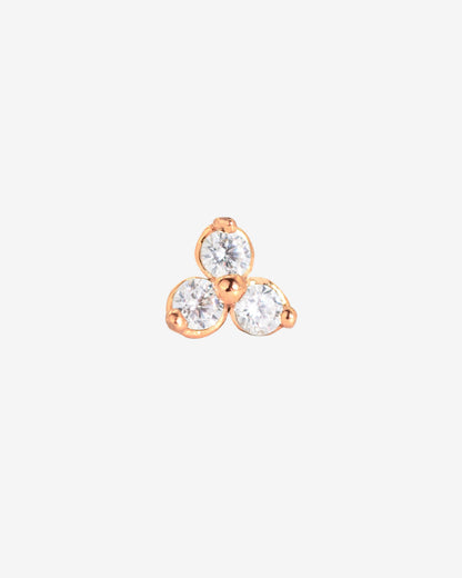 Sparkle Piercing Stud Roségold