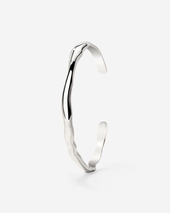 Flowing Bangle Silber