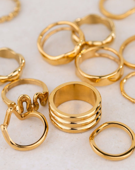 Trio Stack Ring Gold