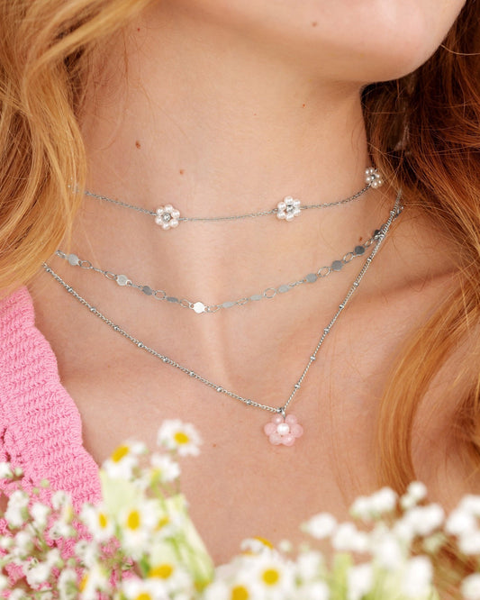 Spring Babe Necklace Silber