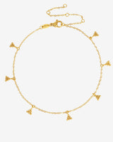 Tiny Beads Anklet Gold