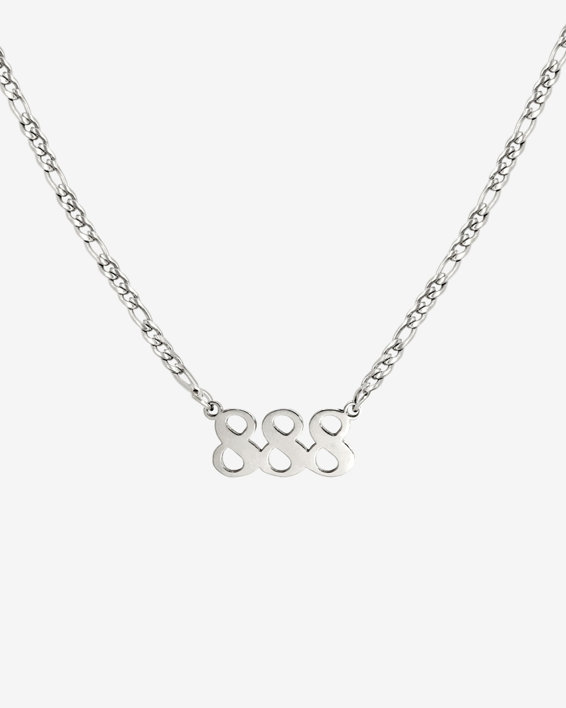 Angel Number Necklace Silber