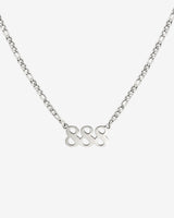 Angel Number Necklace Silber 888