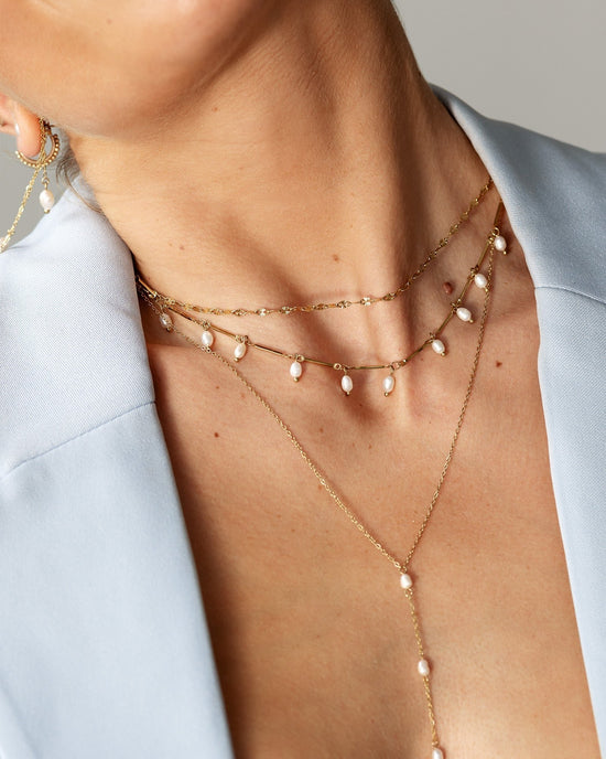 Annes Authentic Pearl Choker Gold