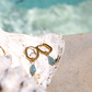 By the Pool Oval Paloma Hoop Set Baby Gold