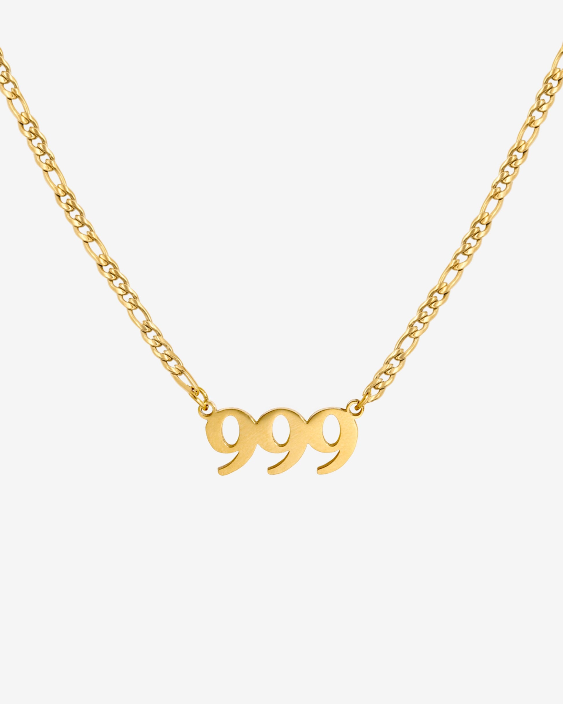 Angel Number Necklace Gold