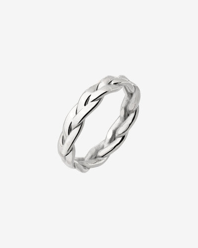Braided Divine Ring Silber