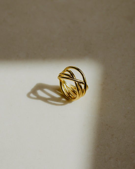 Intertwined Ring Roségold