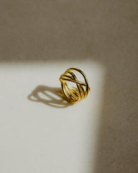 Intertwined Ring Silber