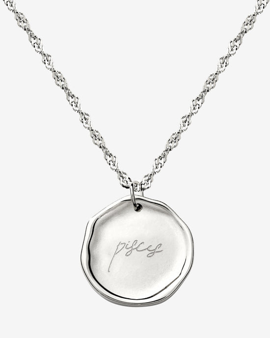 Zodiac Necklace – Pisces / Fische Silber