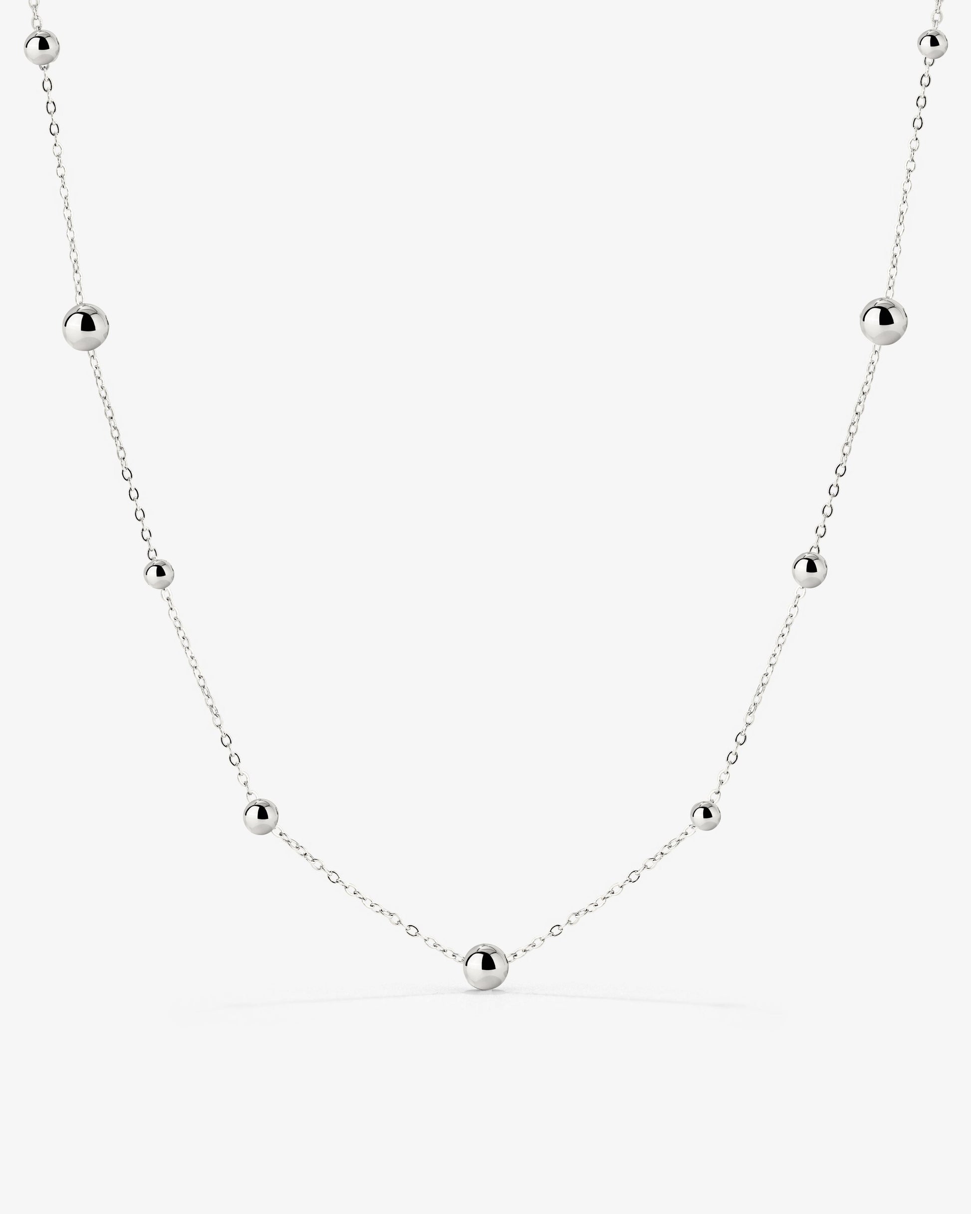 Infinite Beads Necklace Silber