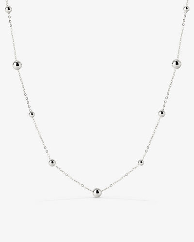 Infinite Beads Necklace Silber