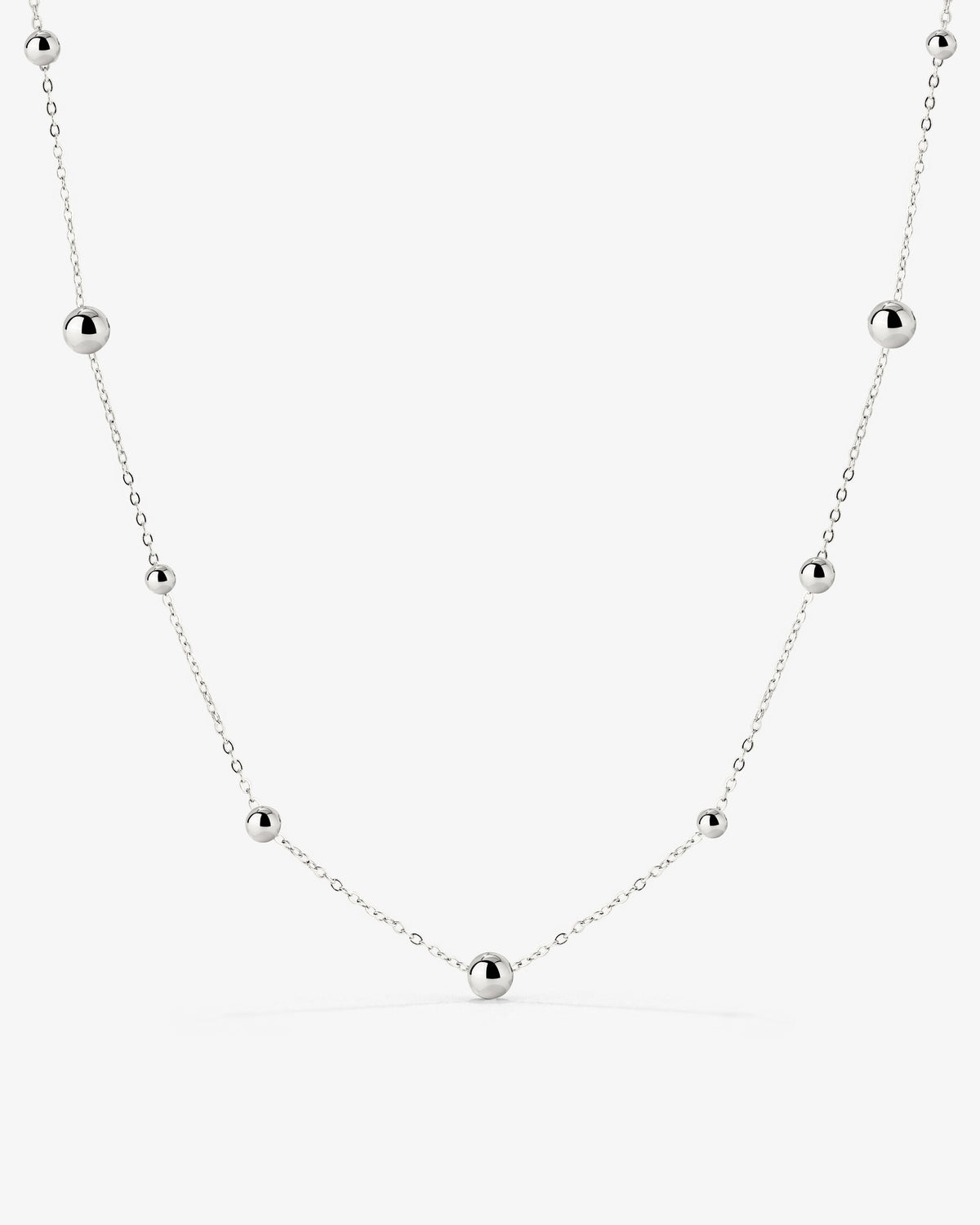 Infinite Beads Necklace Silber
