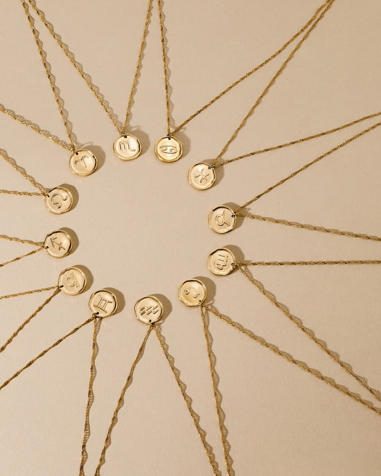 Zodiac Necklace Gold