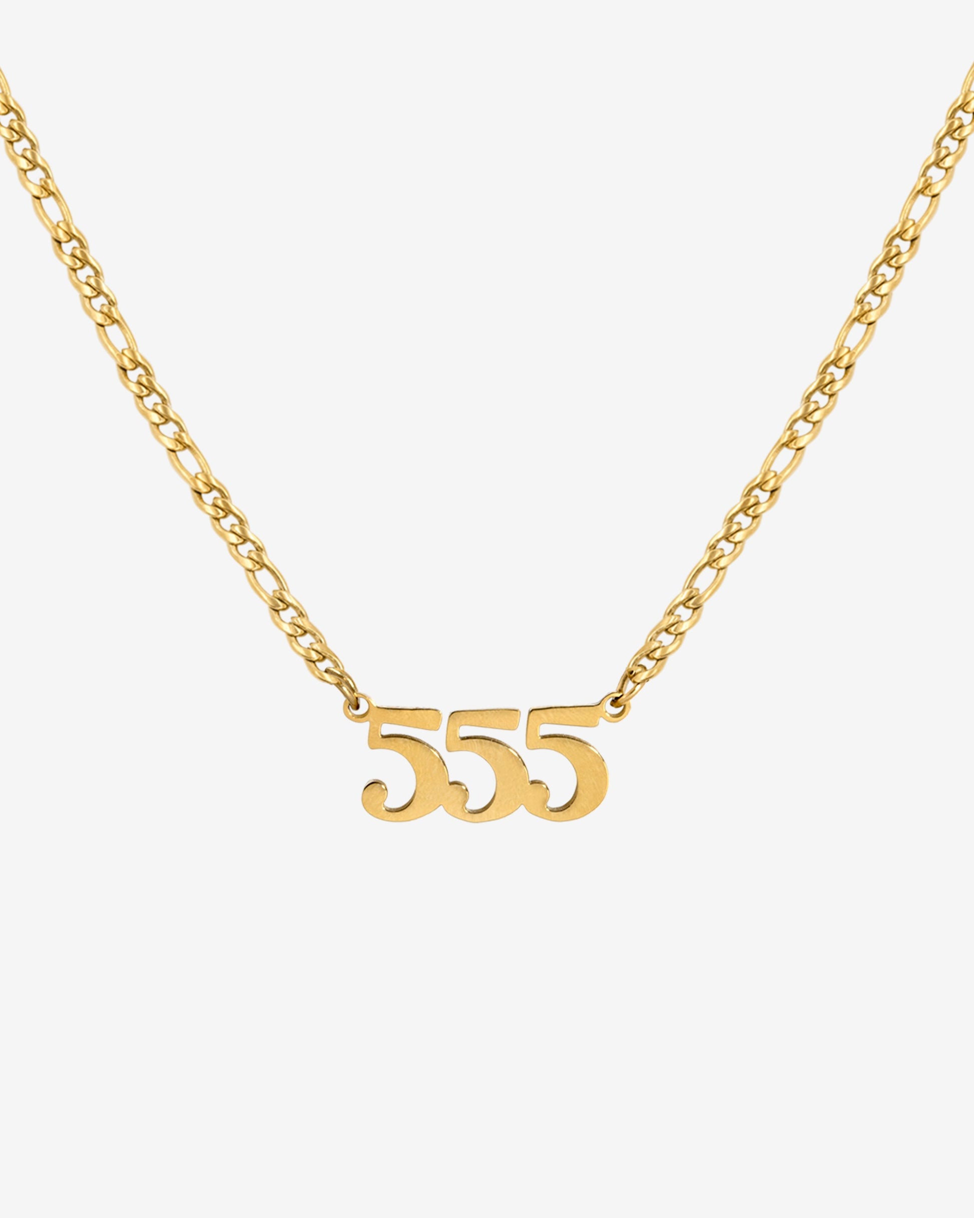 Angel Number Necklace Gold