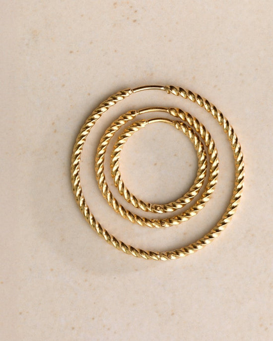 Twisted Hoops Medium Silber