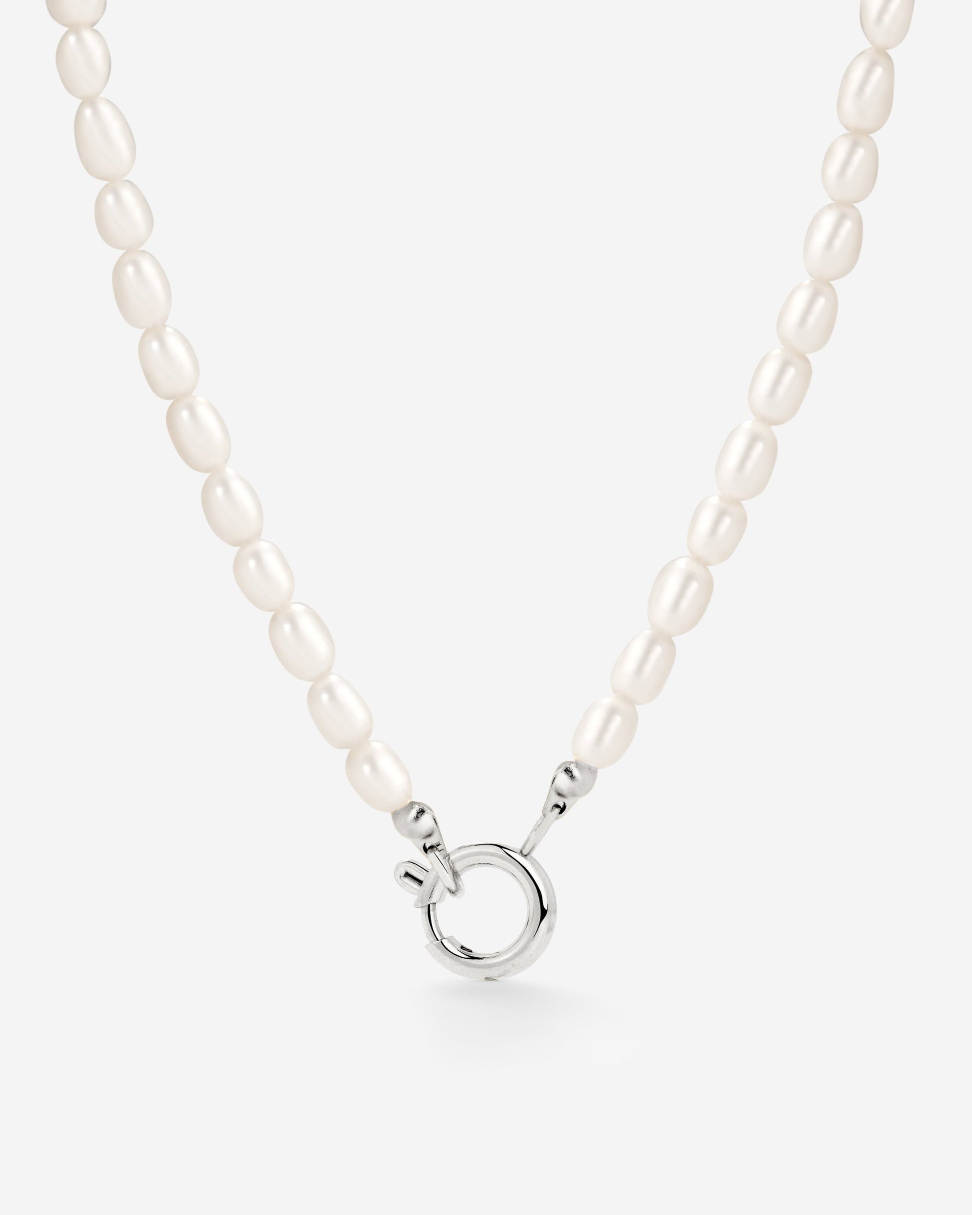 Pearly Charm Necklace Silber