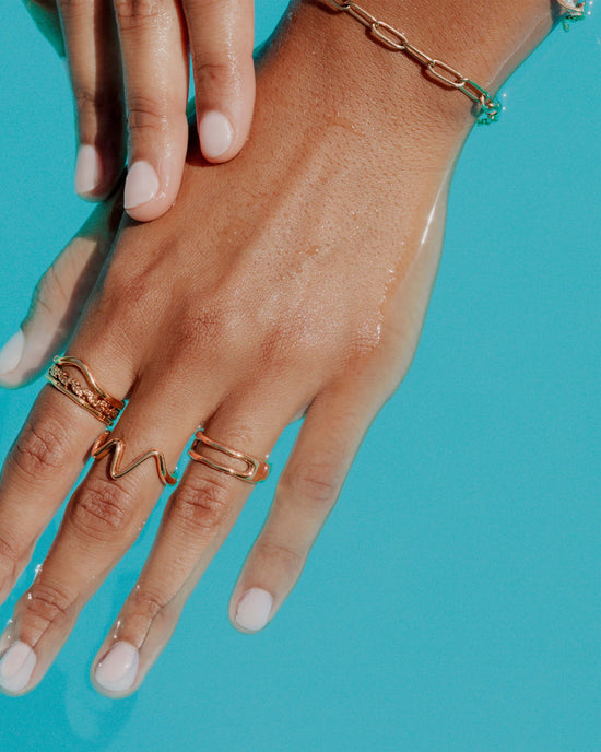 Flowing Gap Ring Roségold