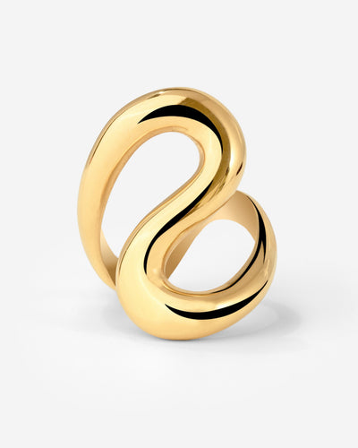 Coiled Ring Gold