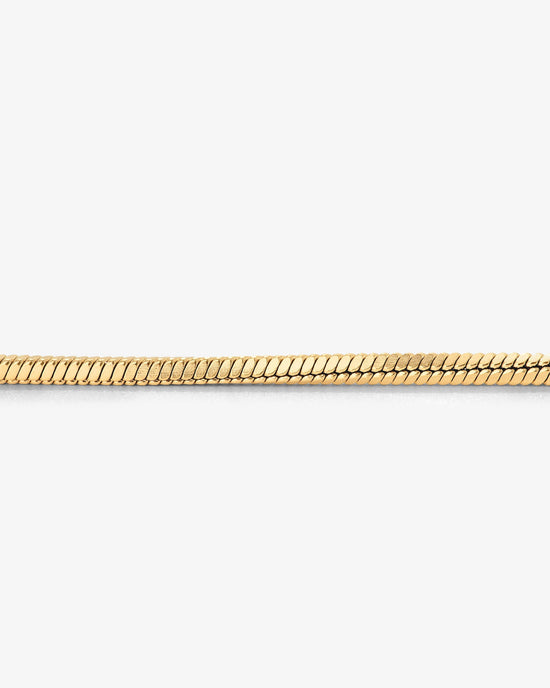 Squared Snake Chain Bracelet Gold