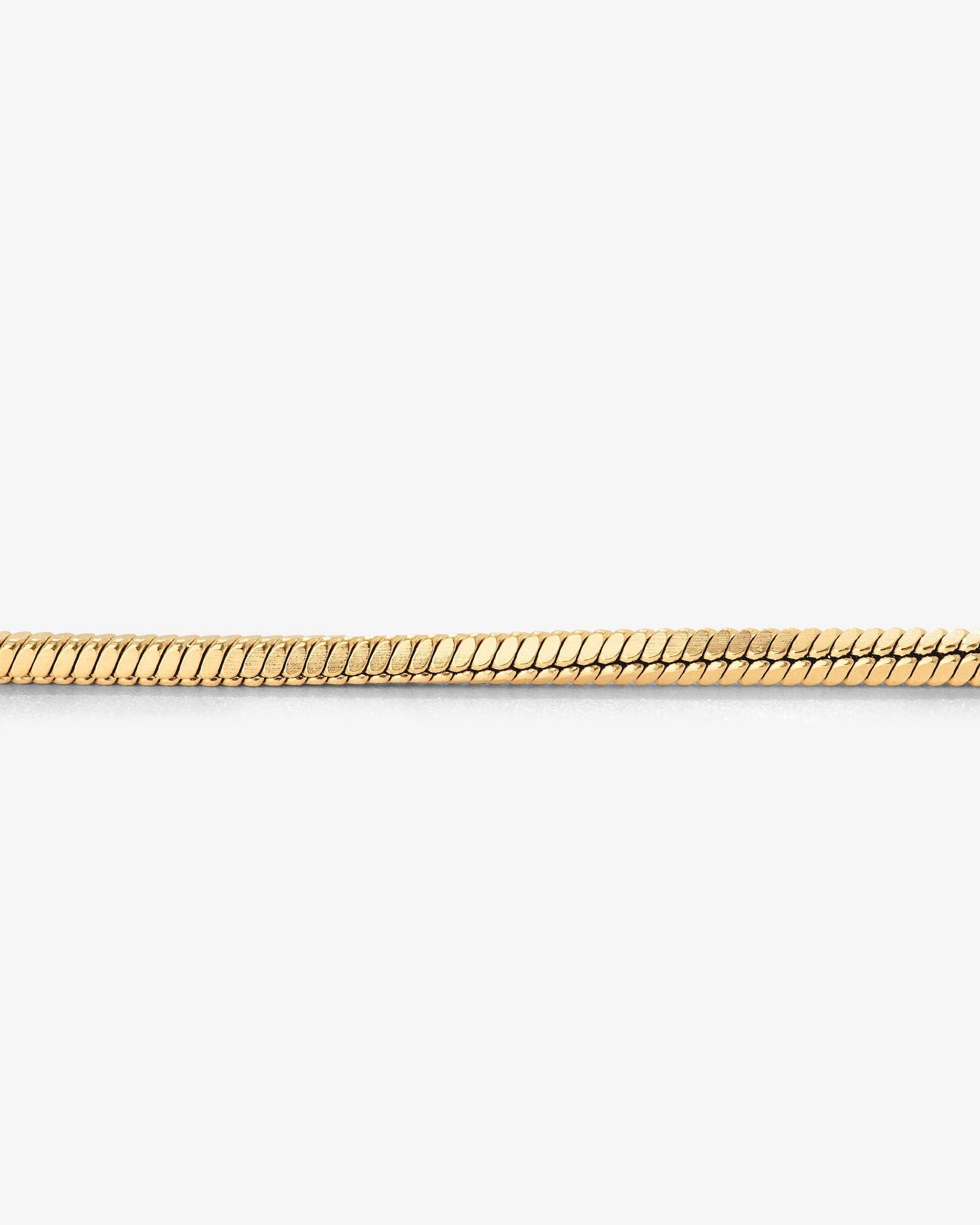 Squared Snake Chain Bracelet Gold