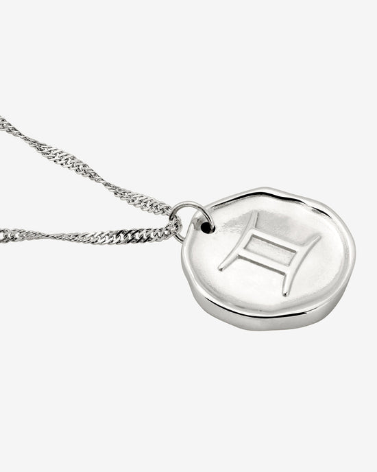 Zodiac Necklace – Gemini / Zwilling Silber