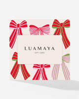 LUA XMAS Bows Gutschein mit Umschlag
