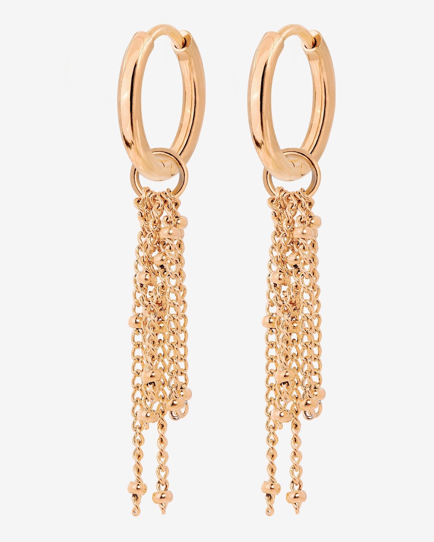 Chain Overload Hoop Set Small Roségold