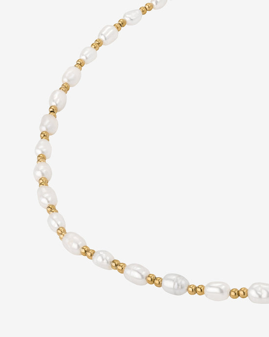 Summertime Pearl Necklace Gold