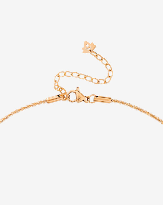 Criss Cross Chain Necklace Roségold