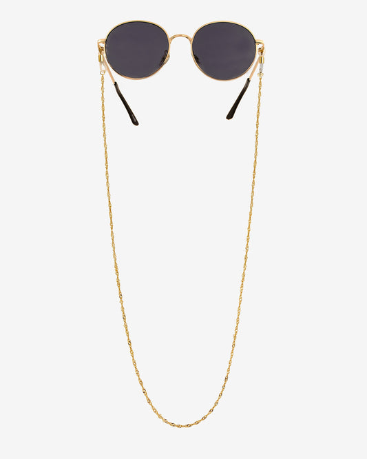 Curly Twist Sunglasses Chain Gold