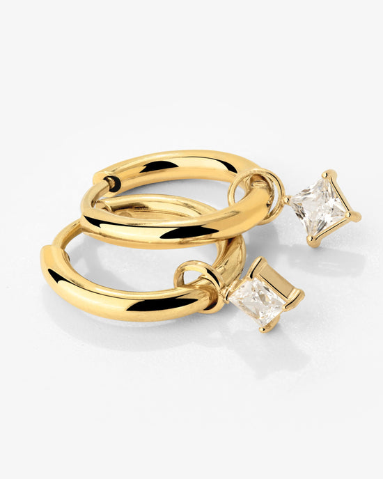 North Star Hoop Set Small Gold