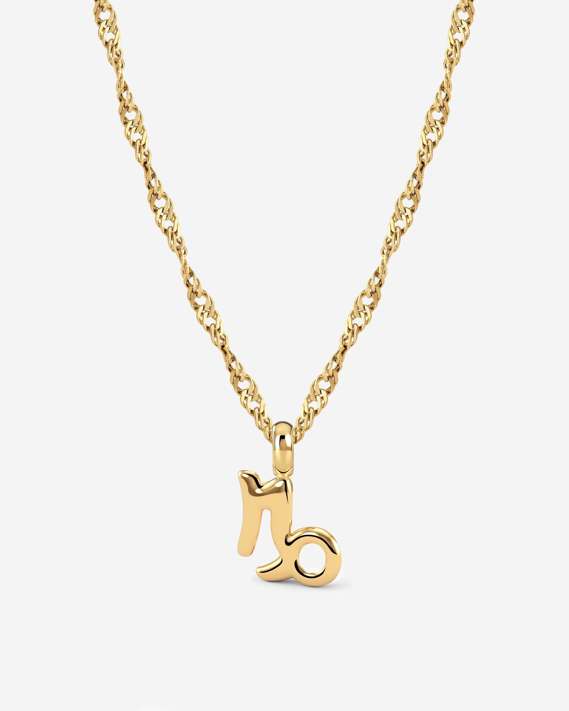 Capricorn Bubble Necklace Gold