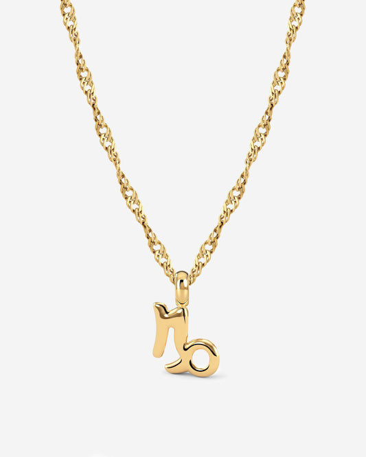 Capricorn Bubble Necklace Gold