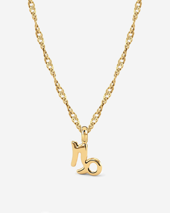 Capricorn Bubble Necklace Gold
