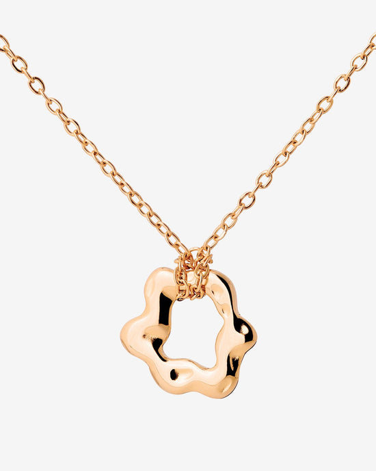 Melting Donut Necklace Roségold